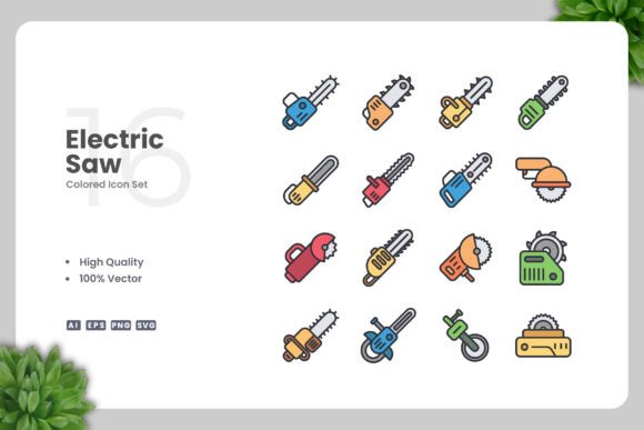 Electric Saw Color Icons: A Designer’s Perspective on Real-World Use