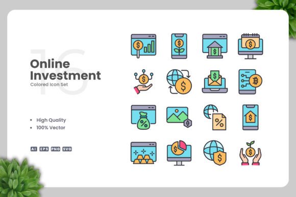 Online Investment Colored Icons: A Designer’s Practical Take